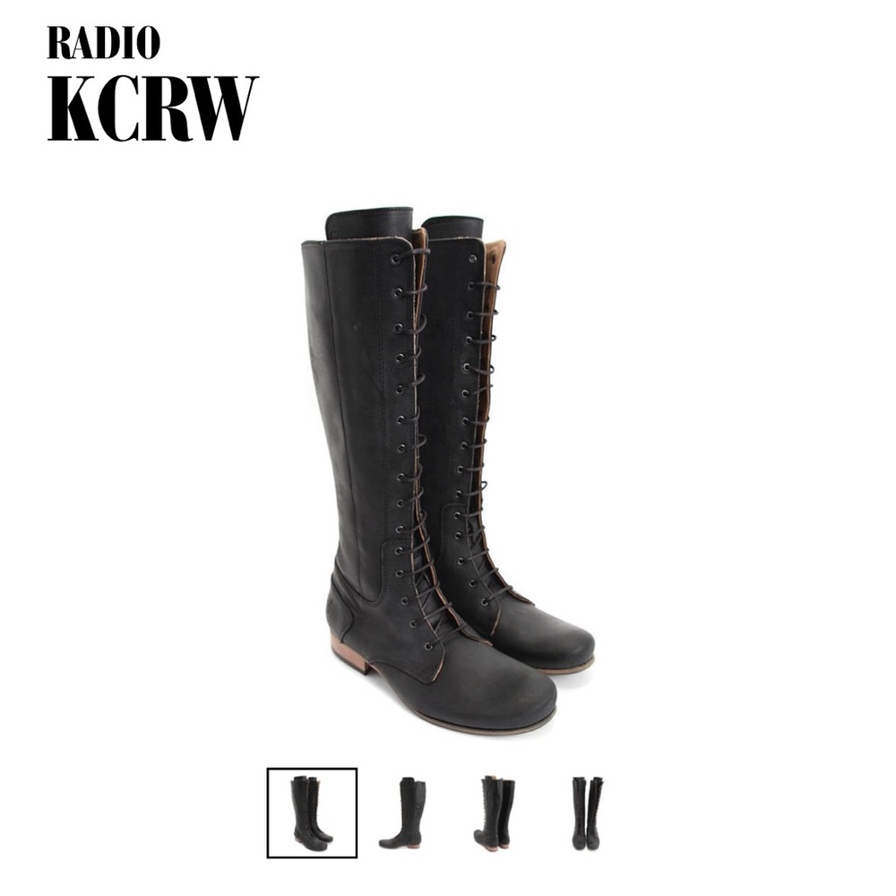JOHN Fluevog 5 Radio KCRW Lace Up Tall Boots